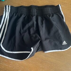 adidas Black and White Athletic Shorts